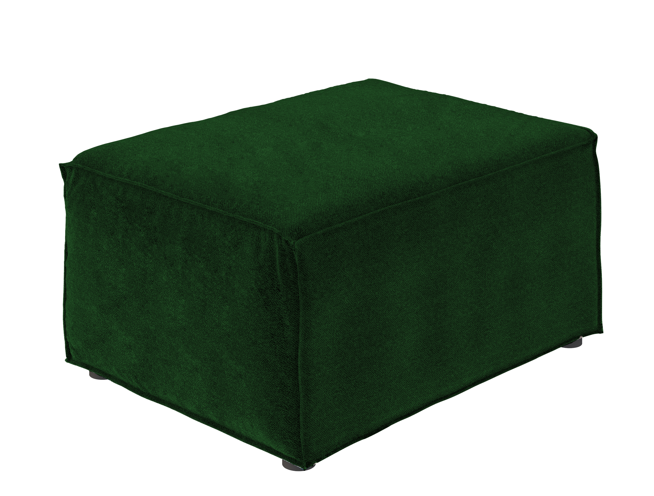 Pufa Copertino 65x90 cm zielona welur hydrofobowy - zdjęcie 1