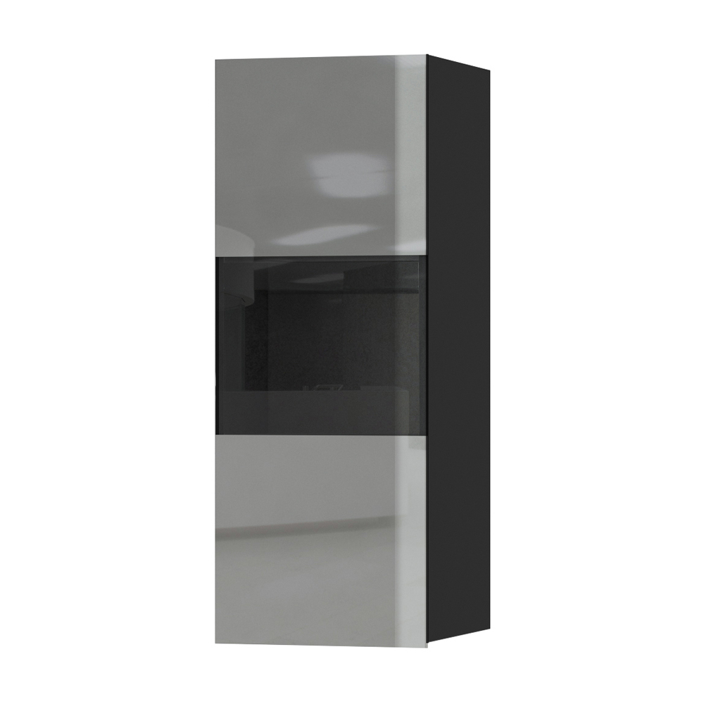 Witryna wisząca Monterry z przeszkleniem szara - zdjęcie 1