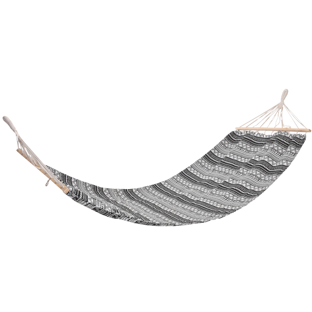 Hamak Aztec z naturalnym drewnem zygzaki - zdjęcie 1