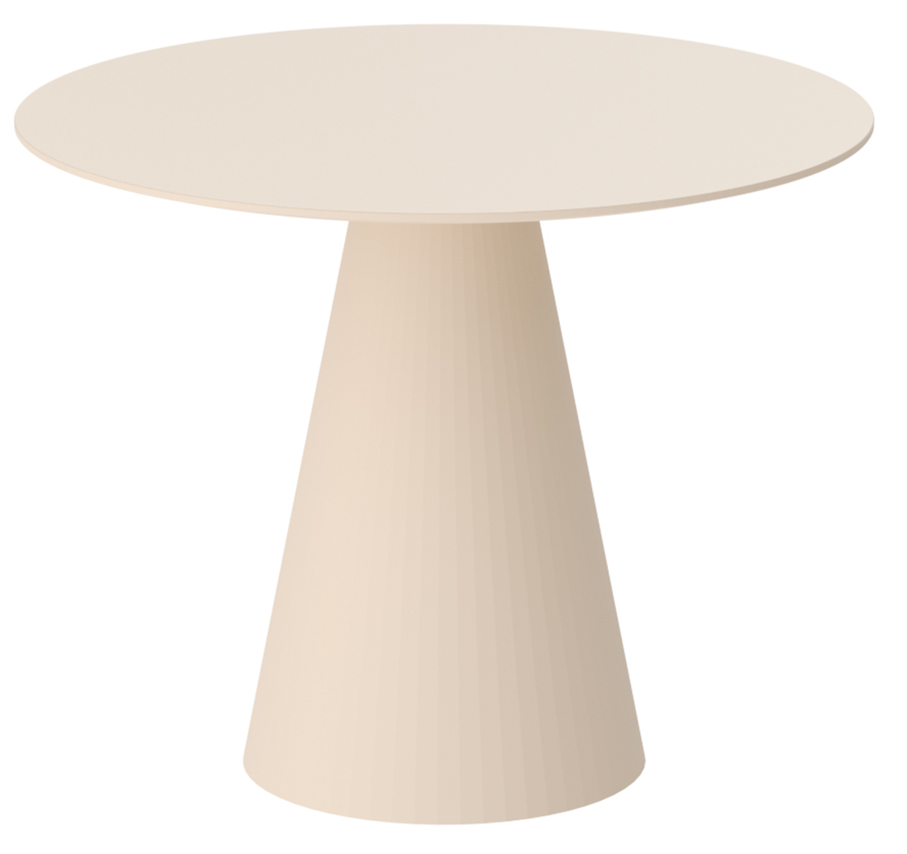 Stół okrągły do jadalni Ablivity 100 cm cappuccino mat