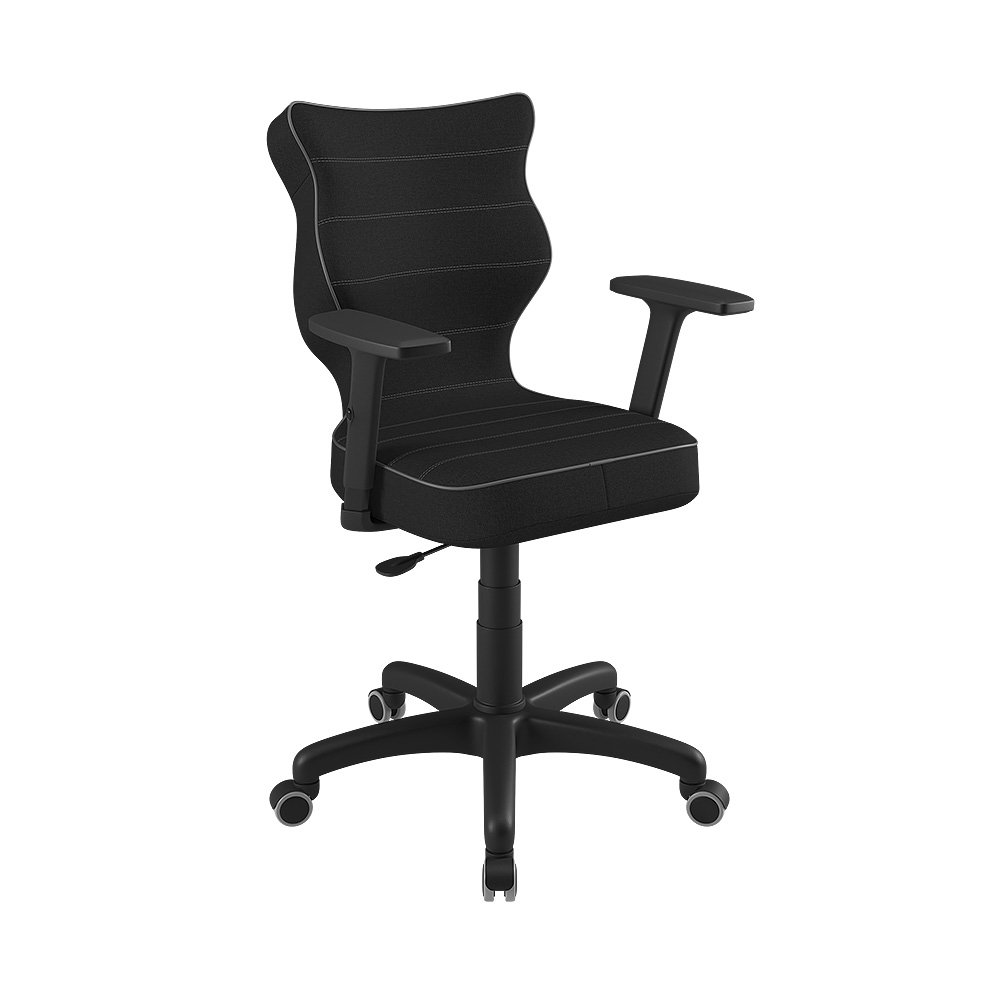 Krzesło biurowe Uni czarne z efektem melanżu - zdjęcie 1