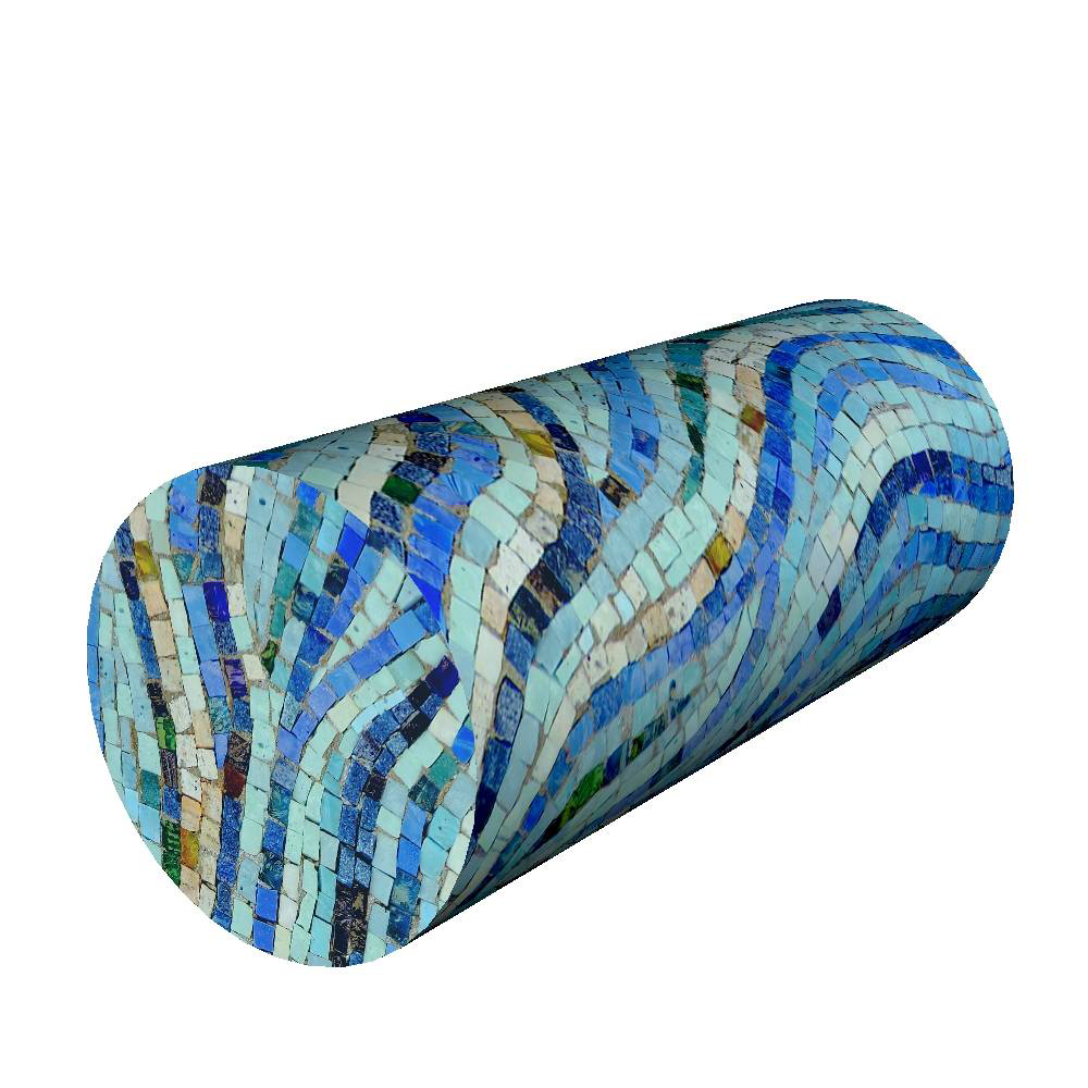 Wałek dekoracyjny Diecca 15x40 cm z motywem mozaiki - zdjęcie 1