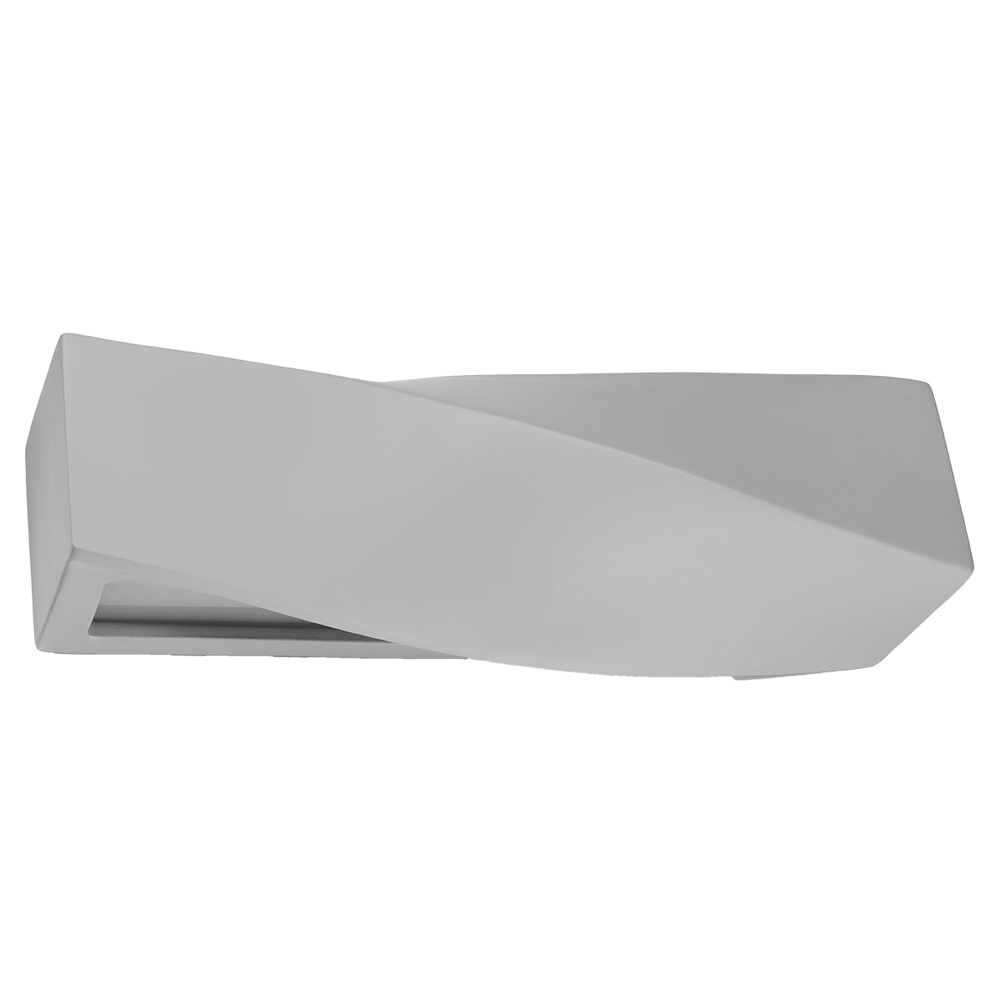 Kinkiet ścienny Siegg z ceramiki 42 cm szary - zdjęcie 1