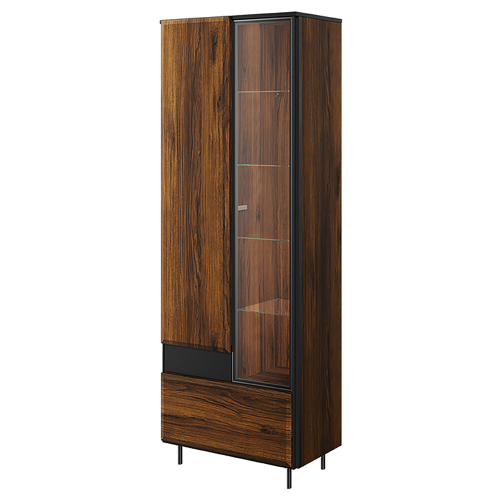 Witryna Borga 197 cm z przeszkleniem - zdjęcie 1