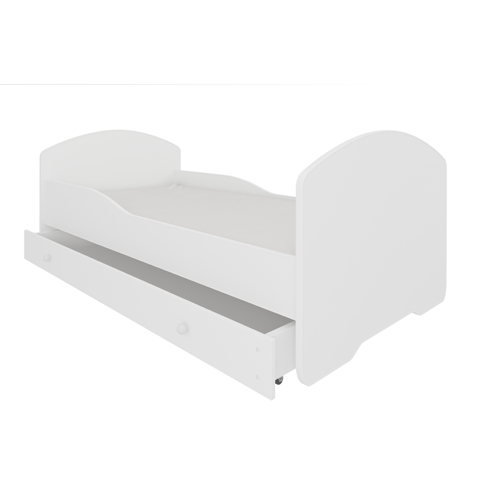 Łóżko dziecięce Blasius 160x80 cm białe z szufladą - zdjęcie 1