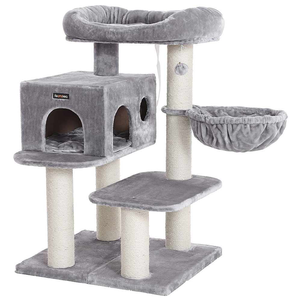 Drapak dla kota Meowgaret jasnoszary - zdjęcie 1