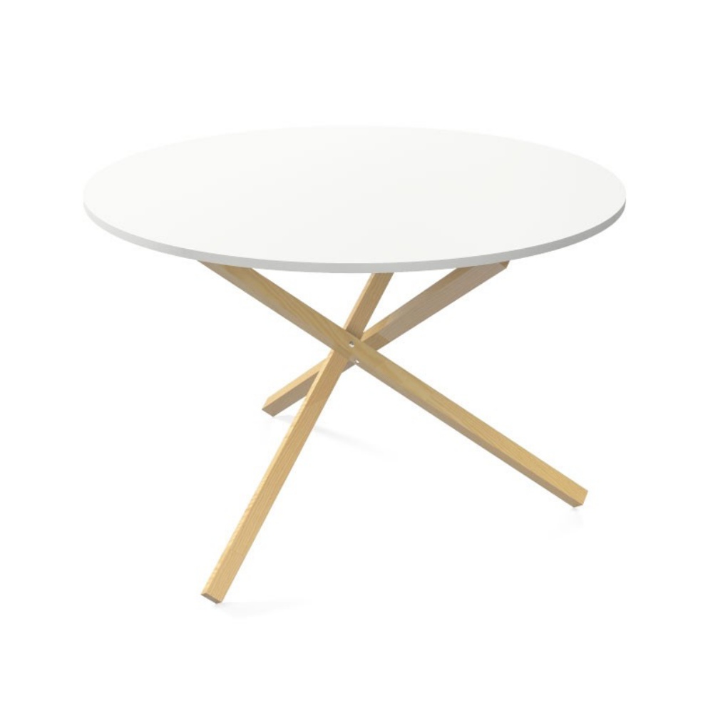 Stół okrągły Trikana średnica 100 cm - zdjęcie 1