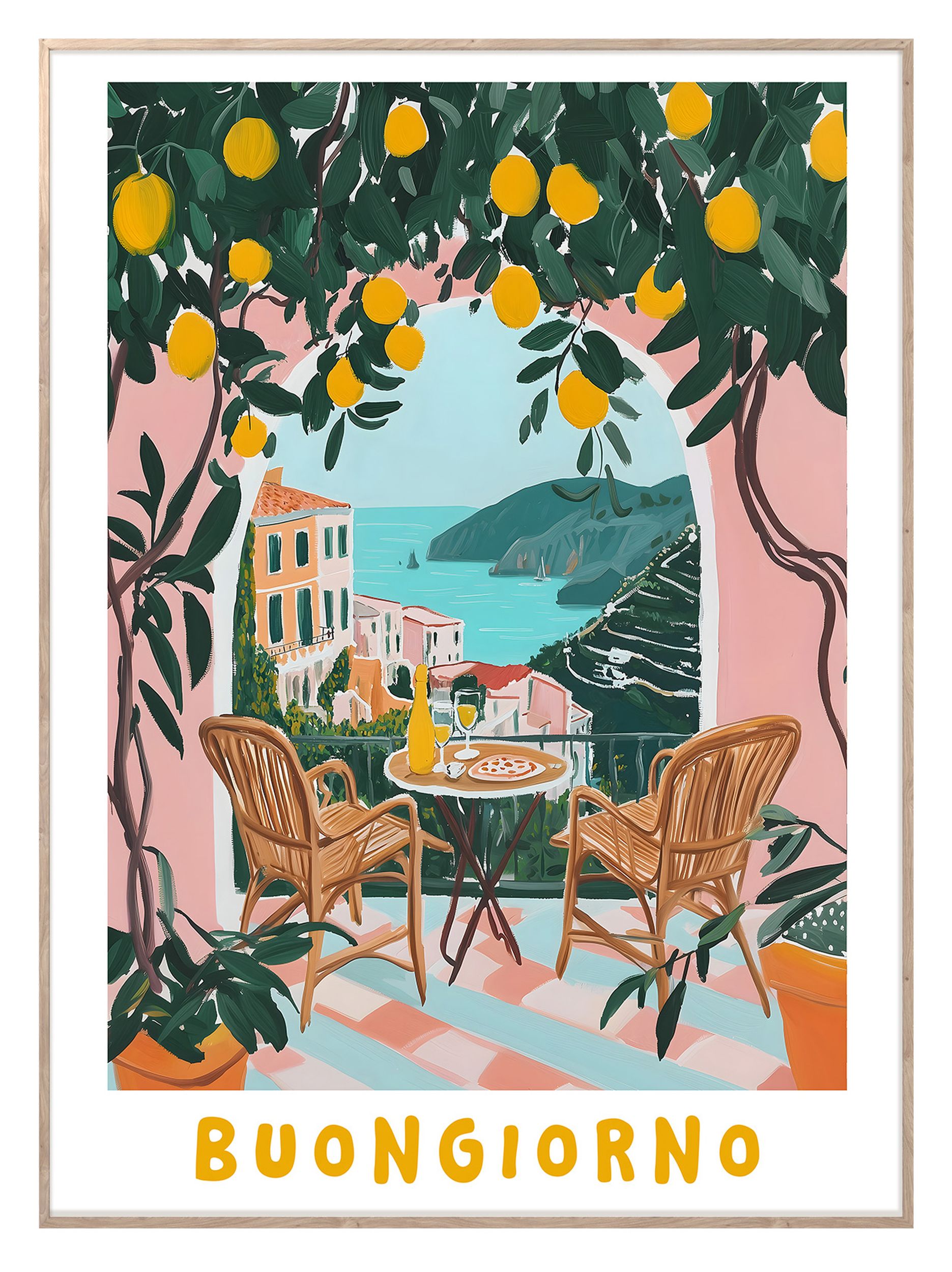 Obraz w ramie Balcony II 70x50 cm - zdjęcie 1