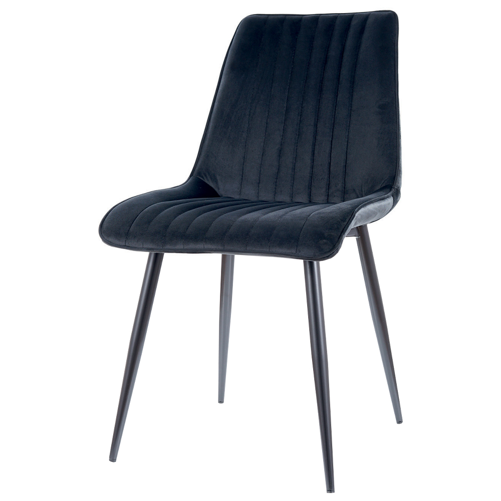 Krzesło tapicerowane Dripperies czarne