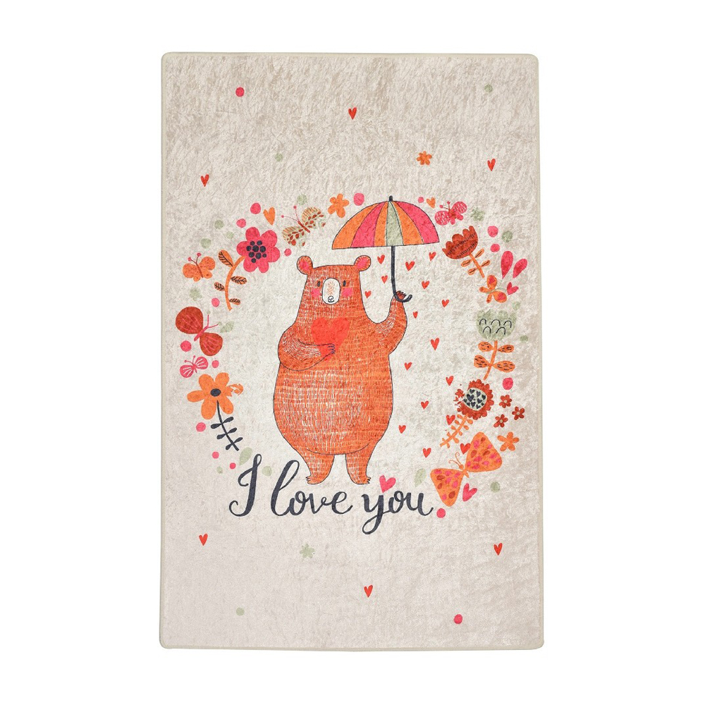 Dywan do pokoju dziecięcego Dinkley Duży Miś 100x160 cm - zdjęcie 1