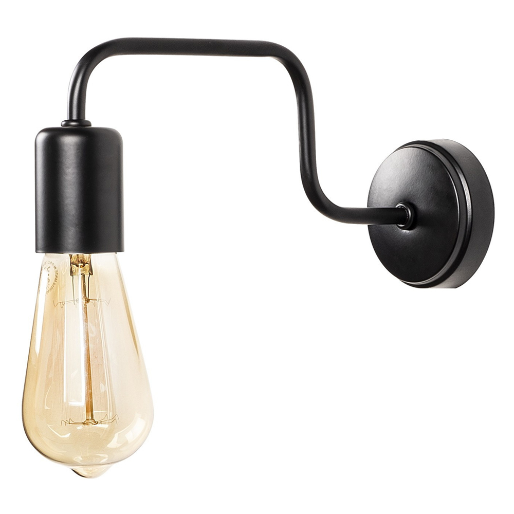 Kinkiet ścienny Nondity średnica 8 cm czarny - zdjęcie 1