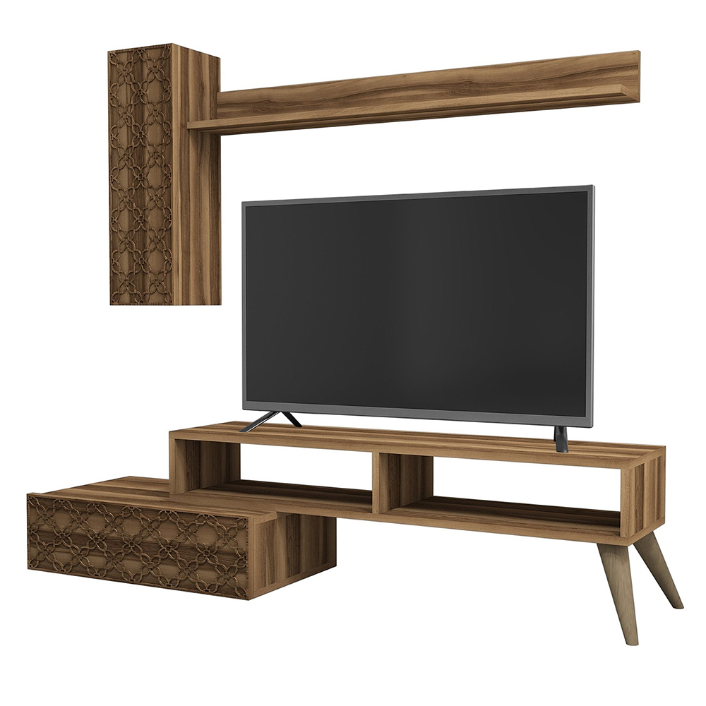 Meblościanka Myril z orzechowym frontem - zdjęcie 1