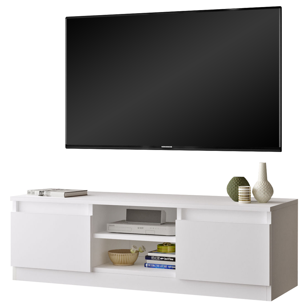 Szafka RTV Sevra 40x120 cm biała - zdjęcie 1