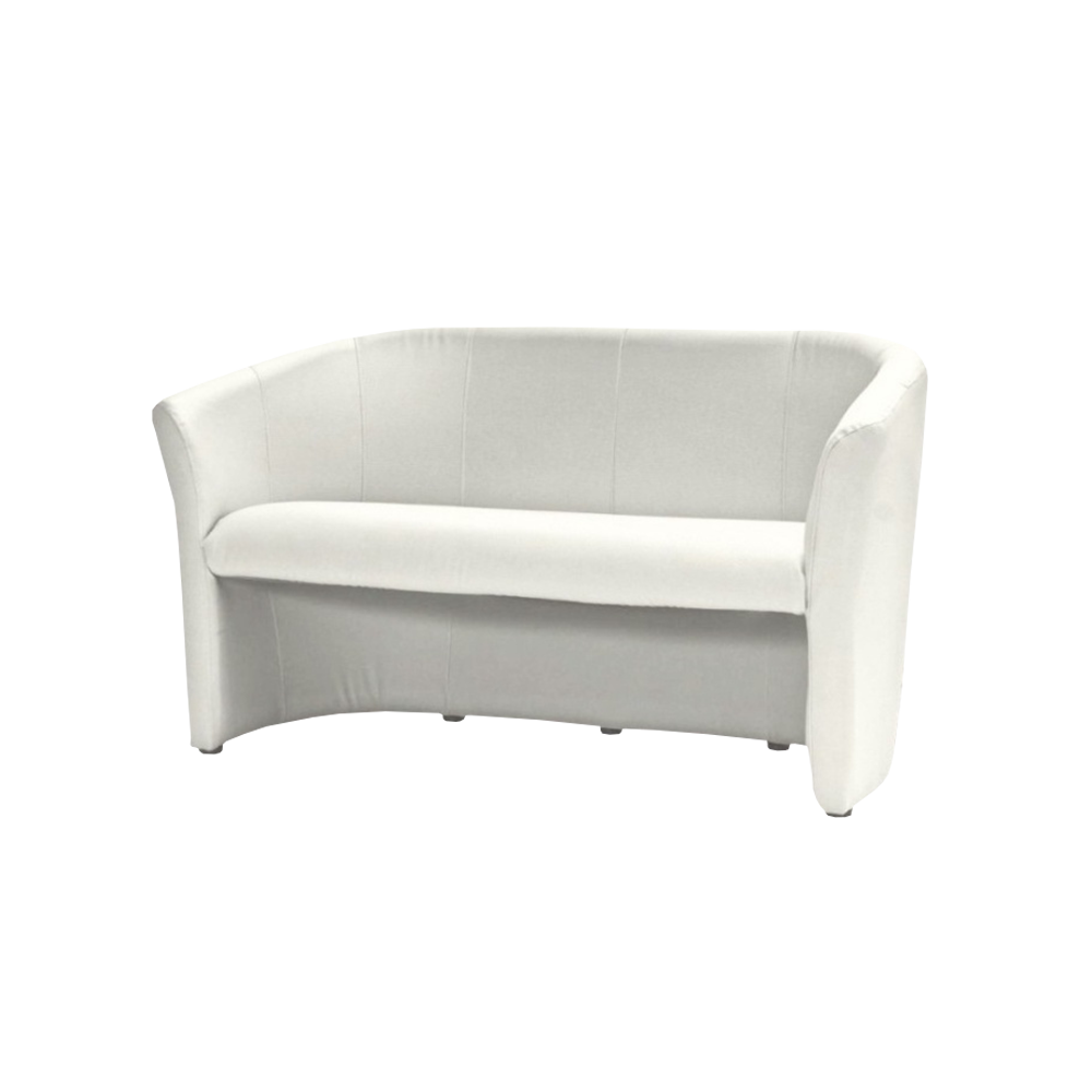 Sofa trzyosobowa Raklev biała ekoskóra - zdjęcie 1