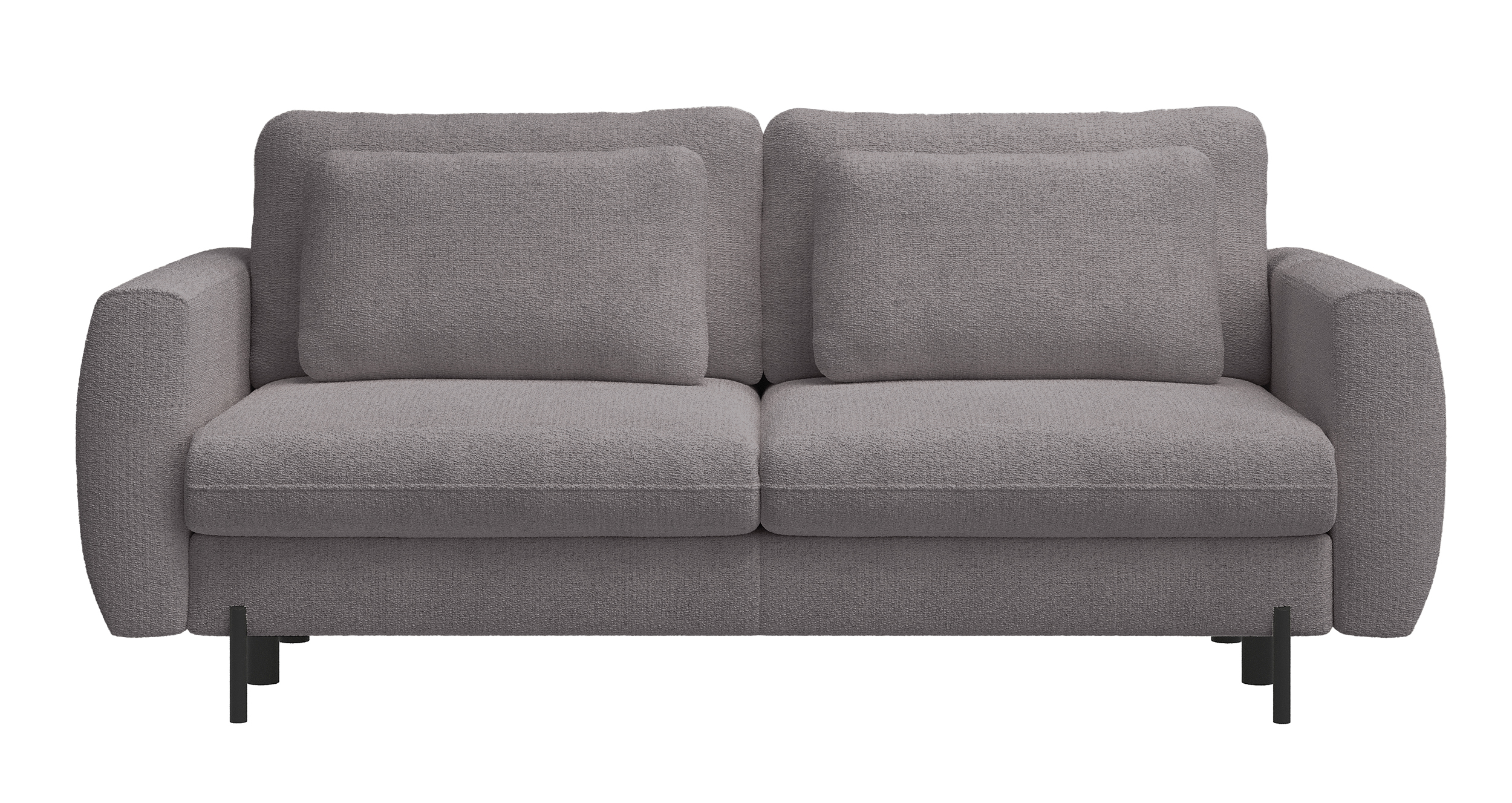 Kanapa rozkładana trzyosobowa Rane z pojemnikiem szarobeżowa szenil hydrofobowy - zdjęcie 1