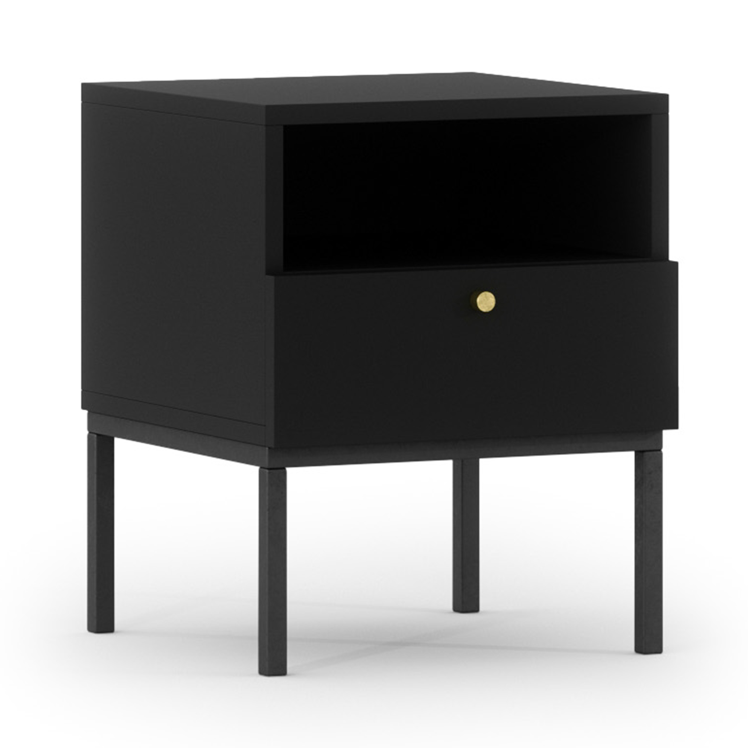 Szafka nocna Jammad 40x40 cm czarna - zdjęcie 1