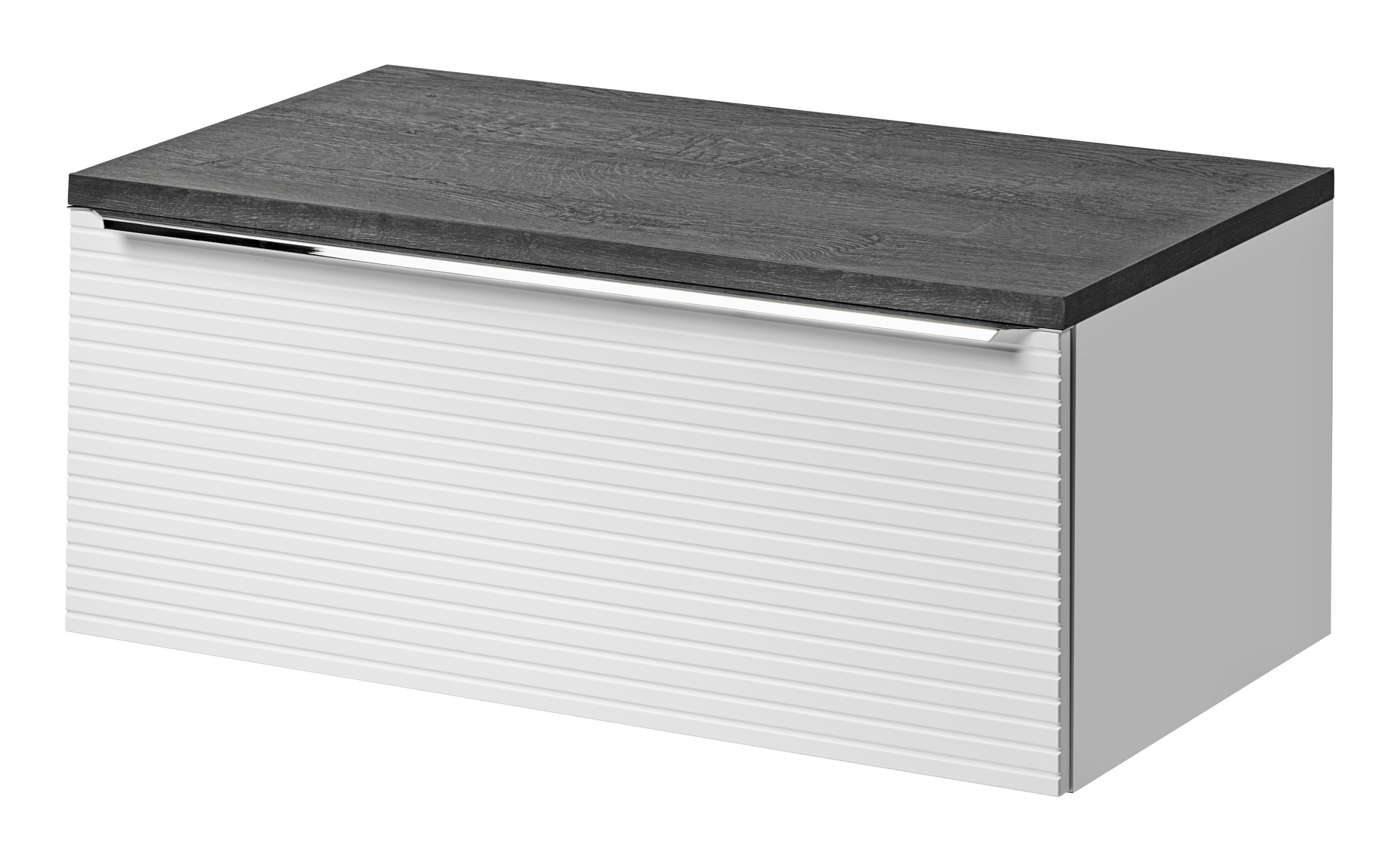 Szafka pod umywalkę Jamarti 90 cm biała lamele - zdjęcie 1