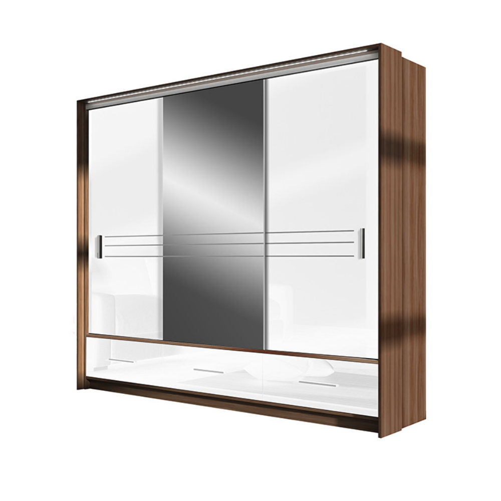 Szafa przesuwna z lustrem Primker 250x225x61 cm - zdjęcie 1