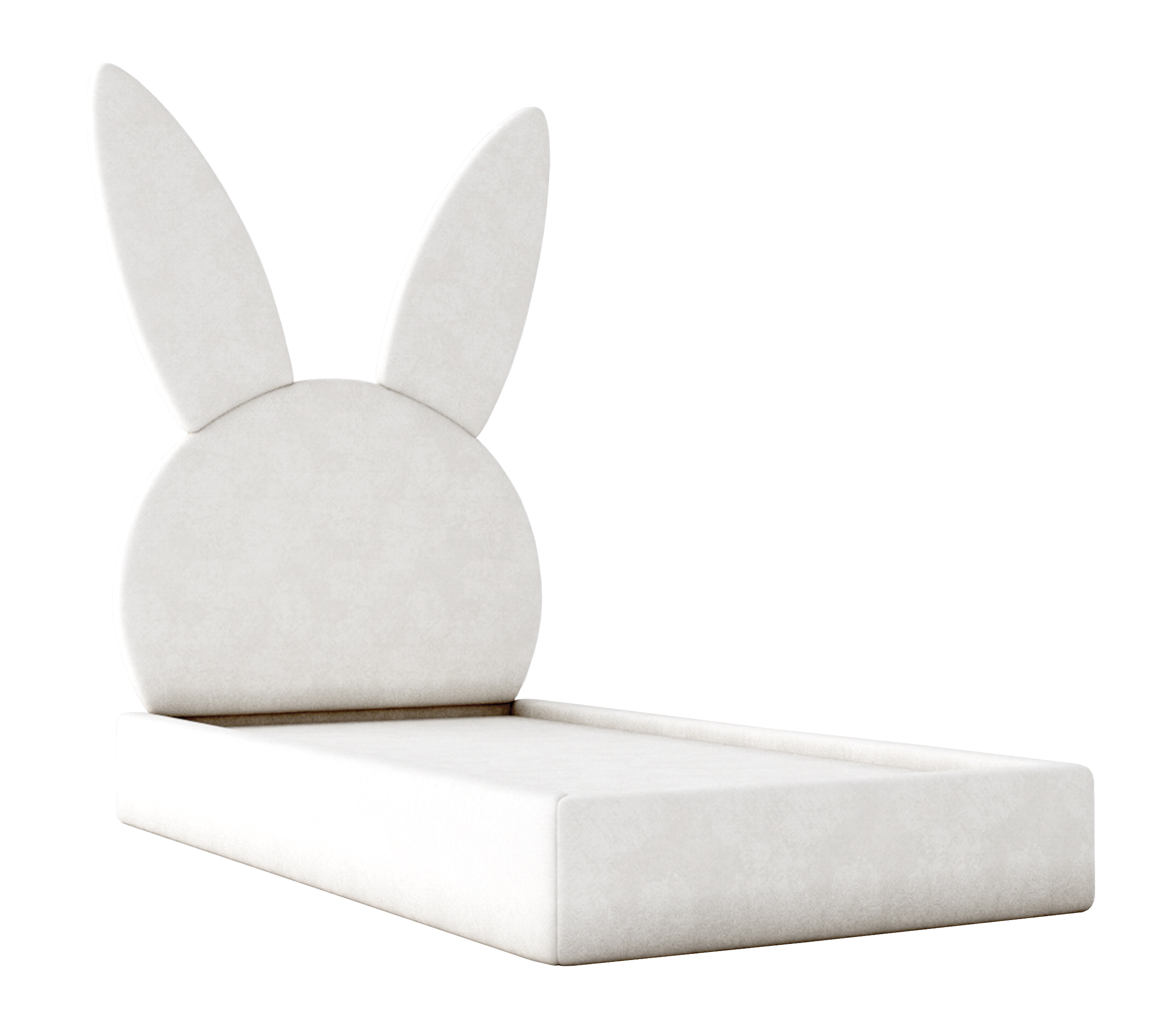 Łóżko dziecięce Bunnu królik boucle kremowe - zdjęcie 1