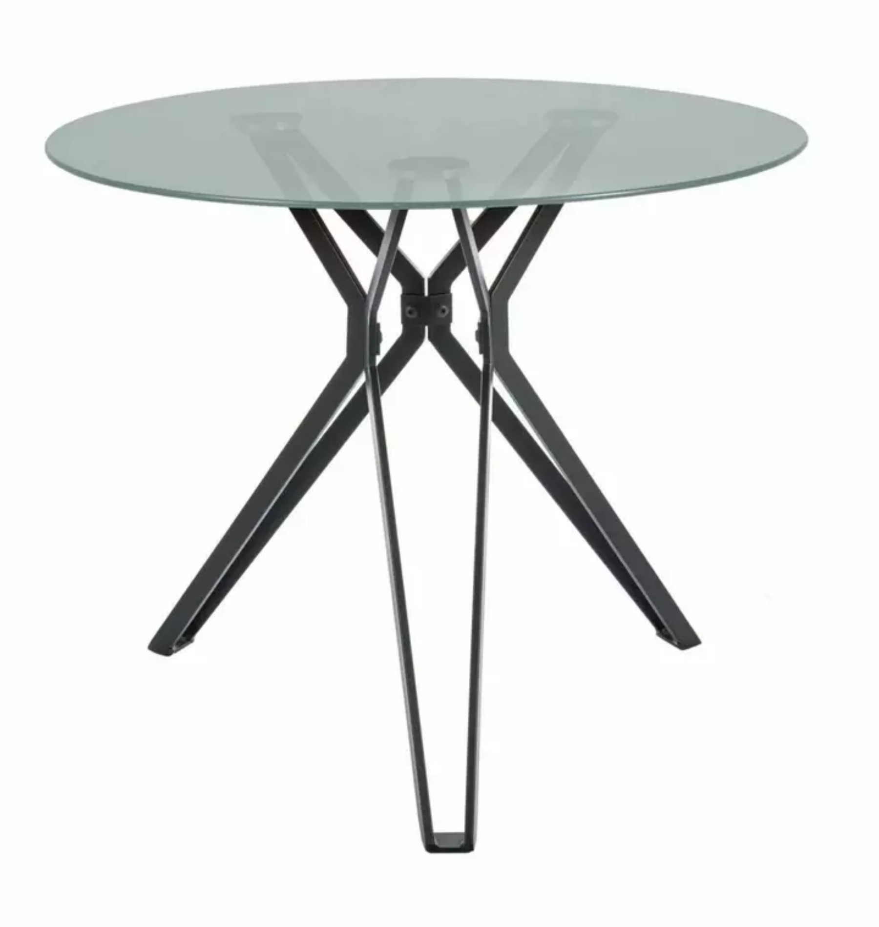 Stół do jadalni Colt okrągły blat 90 cm transparentny - zdjęcie 1