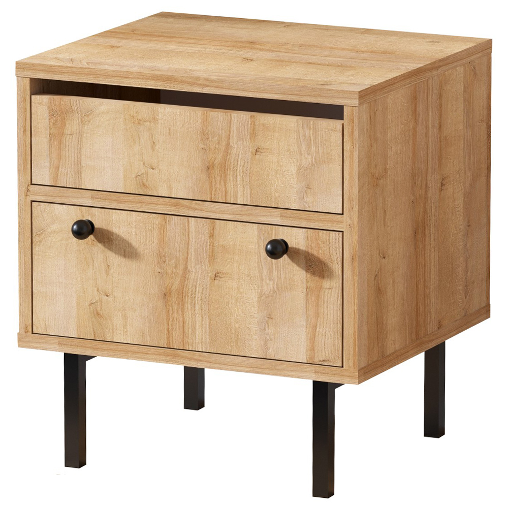 Szafka nocna Pedder z szufladą dąb - zdjęcie 1
