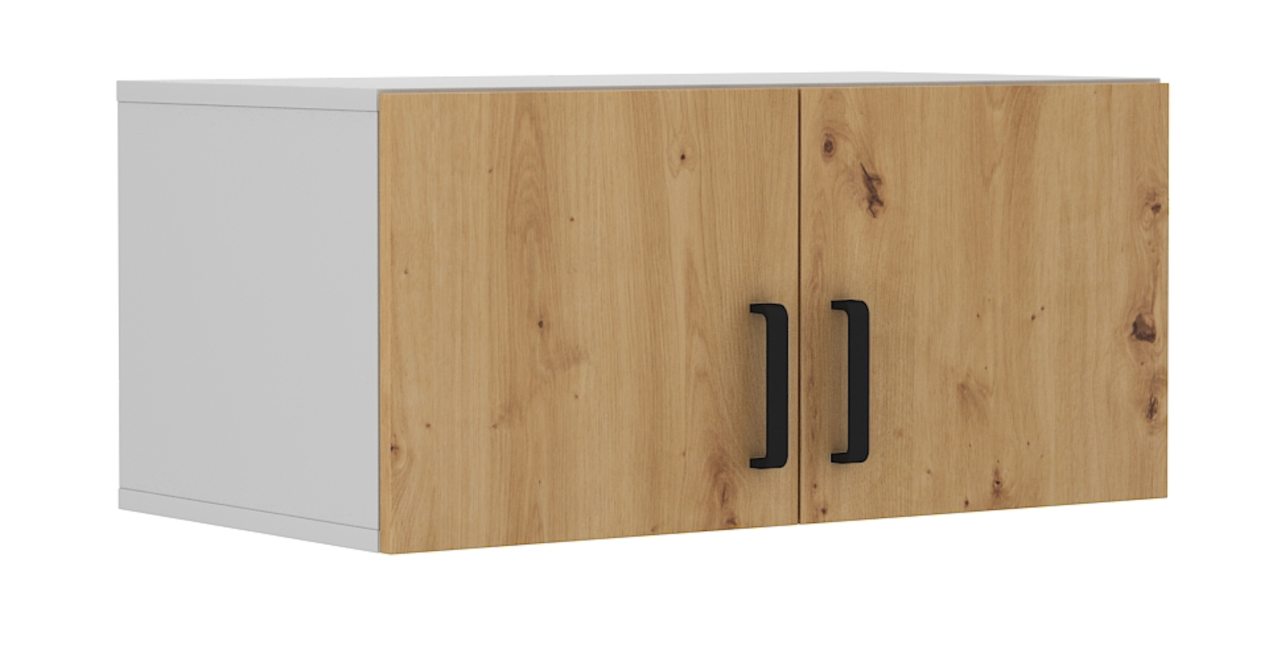 Nadstawka dwudrzwiowa Stundly 80 cm Szary/Dąb artisan  - zdjęcie 1
