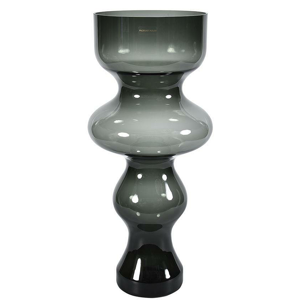 Wazon szklany Primten dymiony wysokość 55 cm - zdjęcie 1