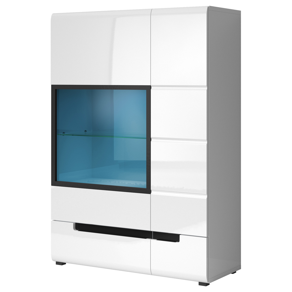 Witryna wisząca Kanopus szeroka biała - zdjęcie 1