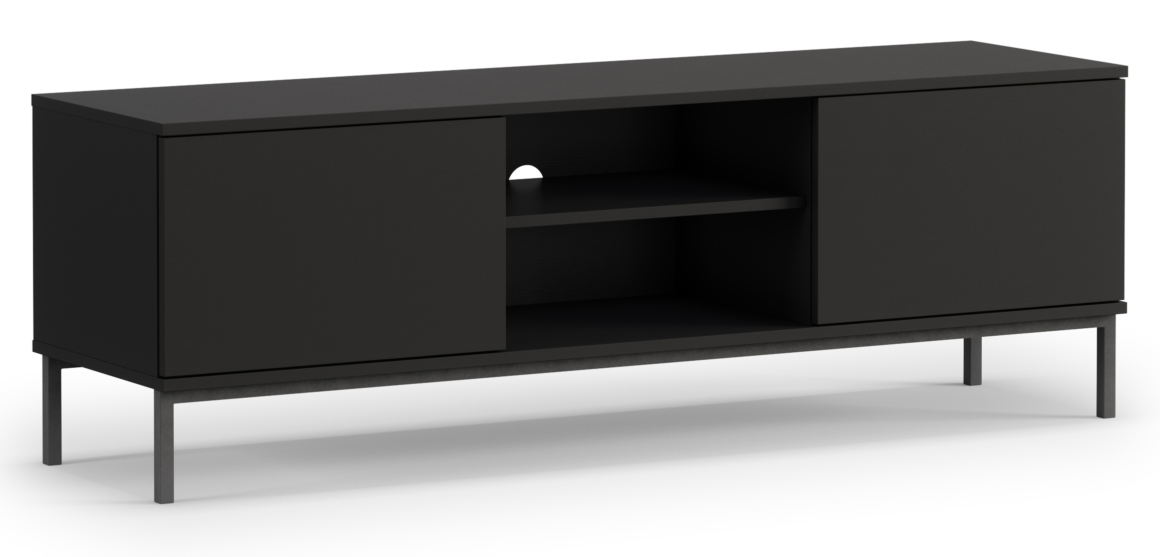 Szafka RTV Perila 150 cm czarna