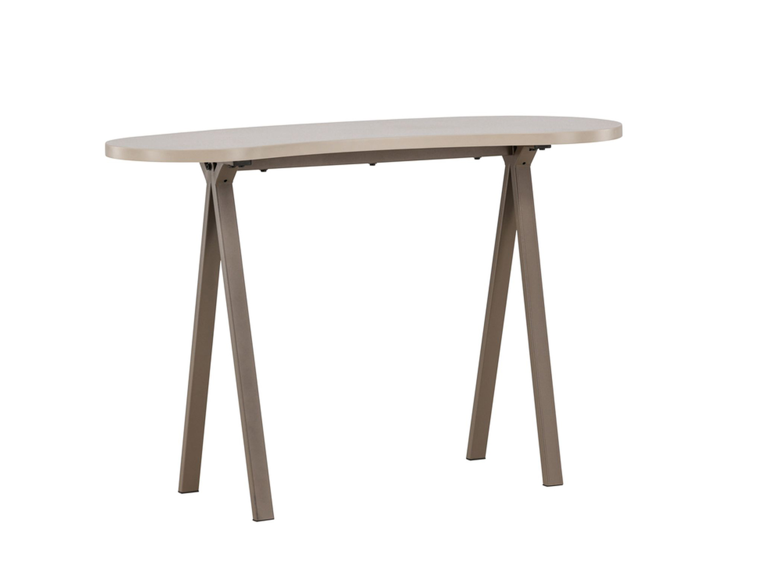 Biurko Houson 115x75x50 beżowo-brązowe - zdjęcie 1