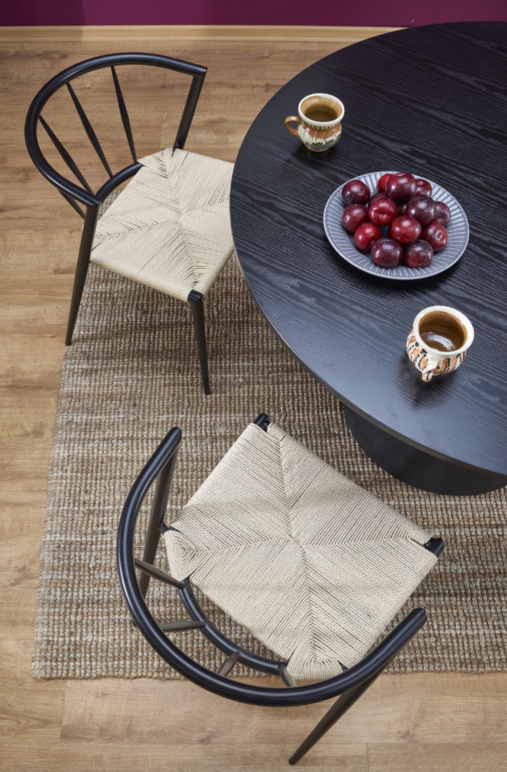 Stół okrągły Chility średnica 120 cm czarny