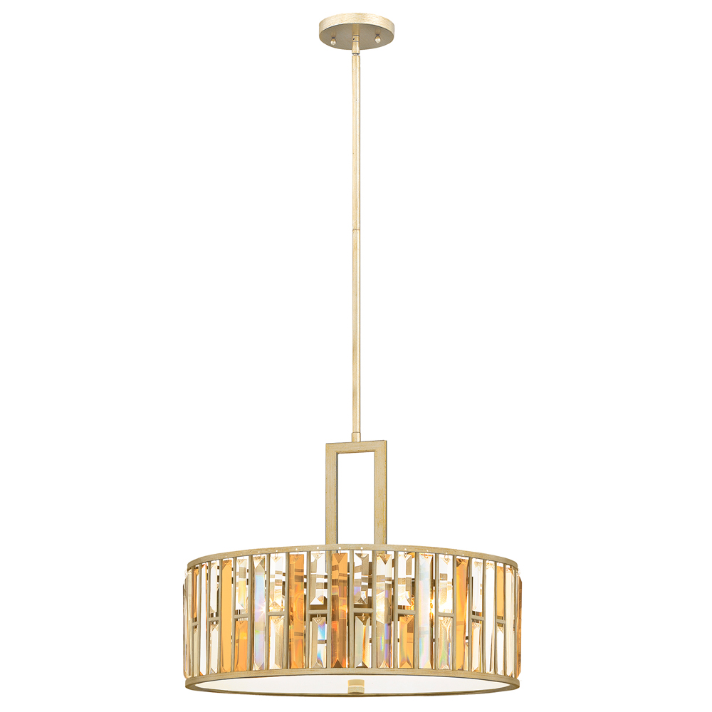 Lampa wisząca Giell z kryształu średnica 54 cm złota - zdjęcie 1