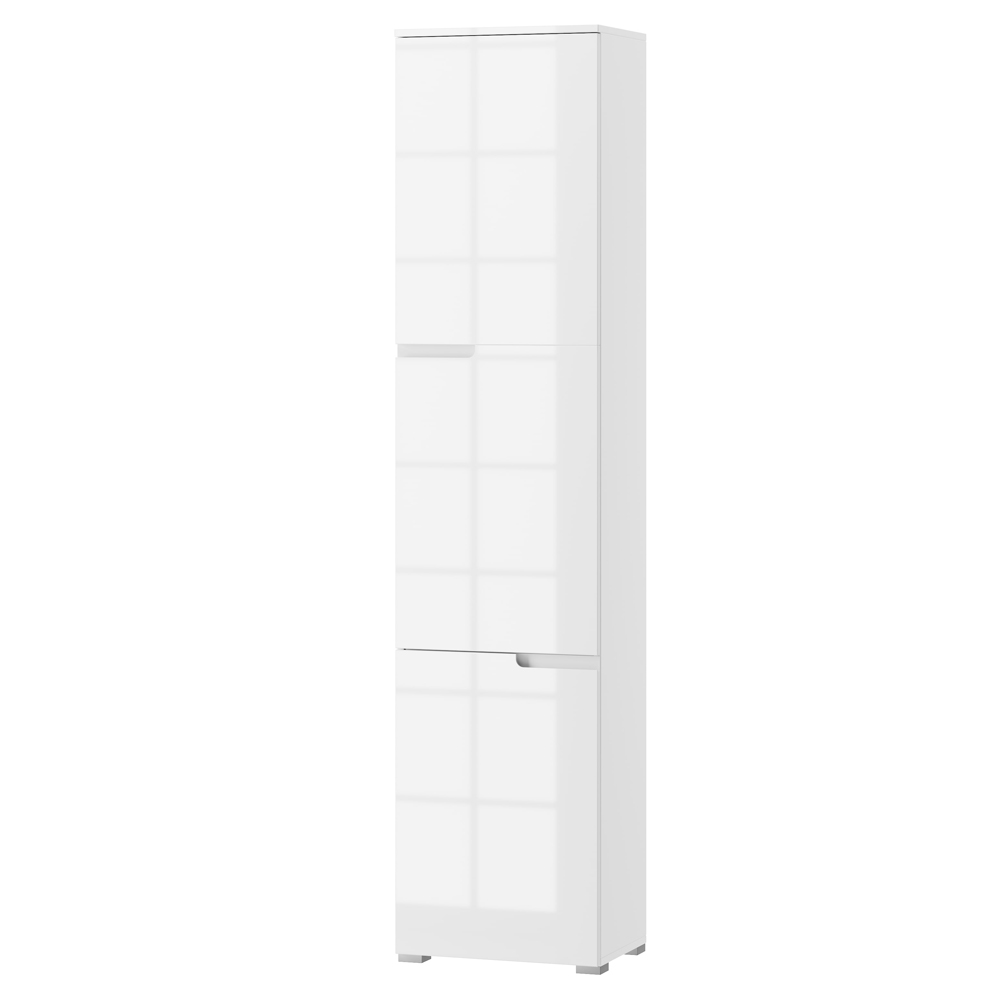 Regał Magoner 216 cm zamykany biały - zdjęcie 1