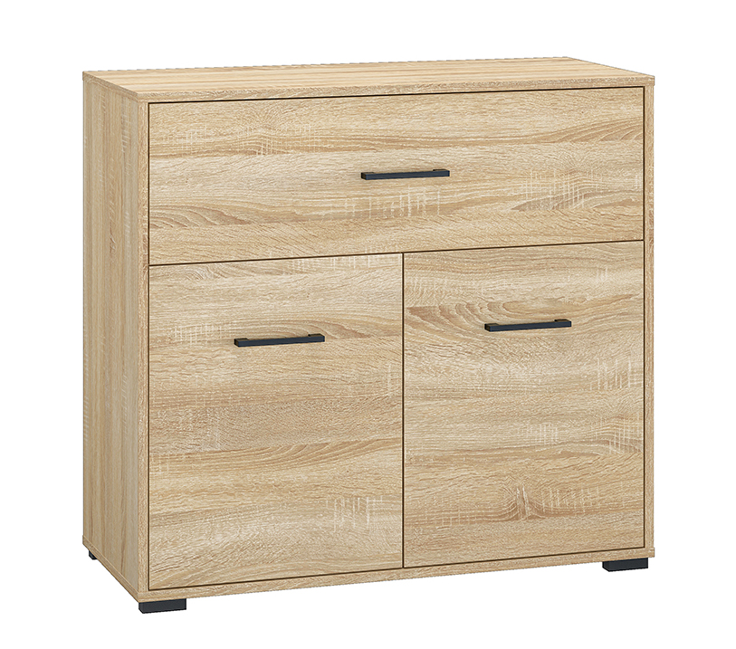 Komoda dwudrzwiowa Mafro z szufladą 92 cm Sonoma jasna - zdjęcie 1