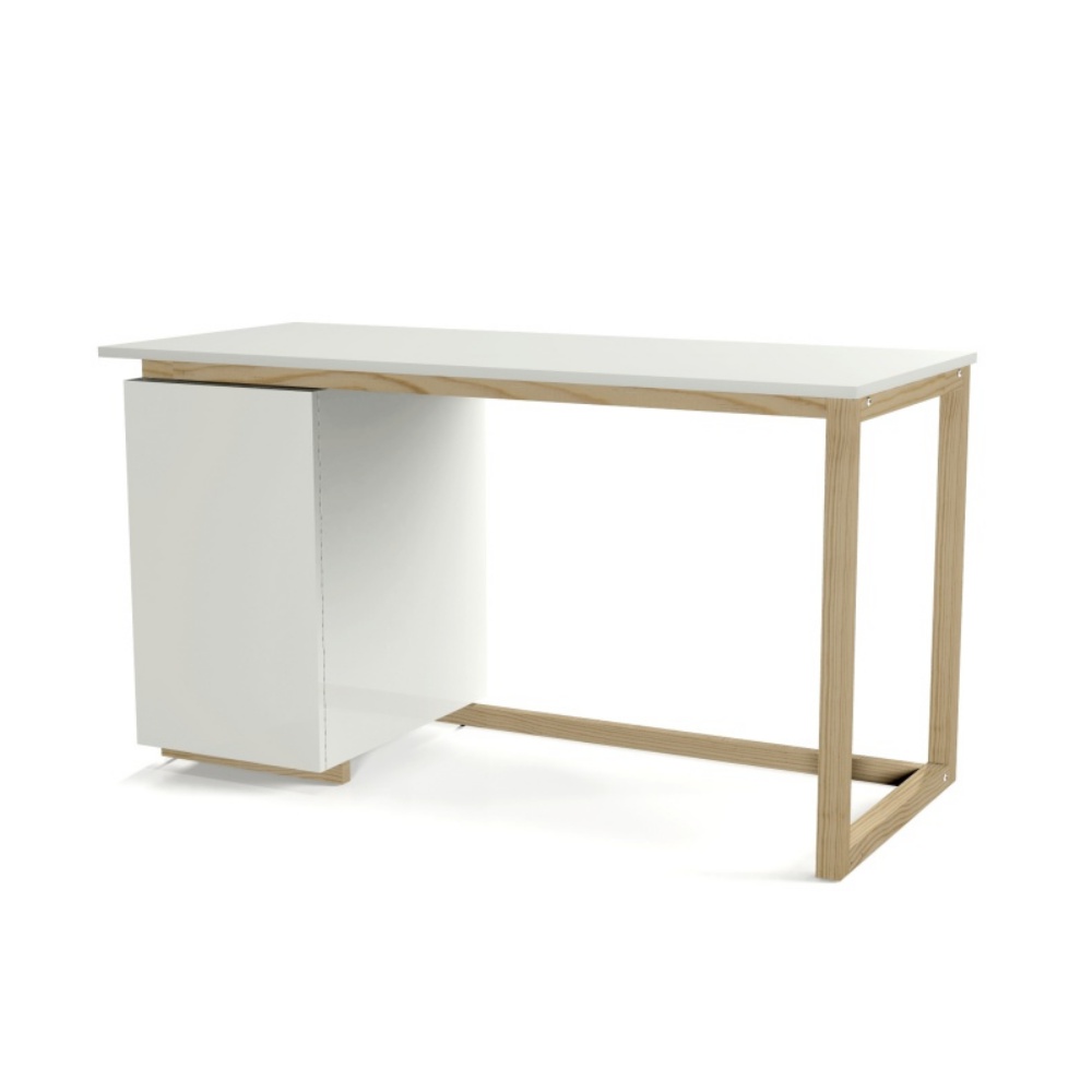 Biurko Skandynawia 100x50/120x60/138x60 z szafką - zdjęcie 1