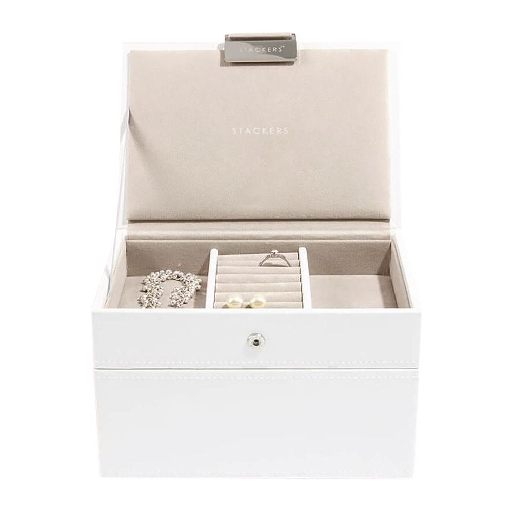 Szkatułka na biżuterię Classic Jewellery Box 13x18 cm biała - zdjęcie 1