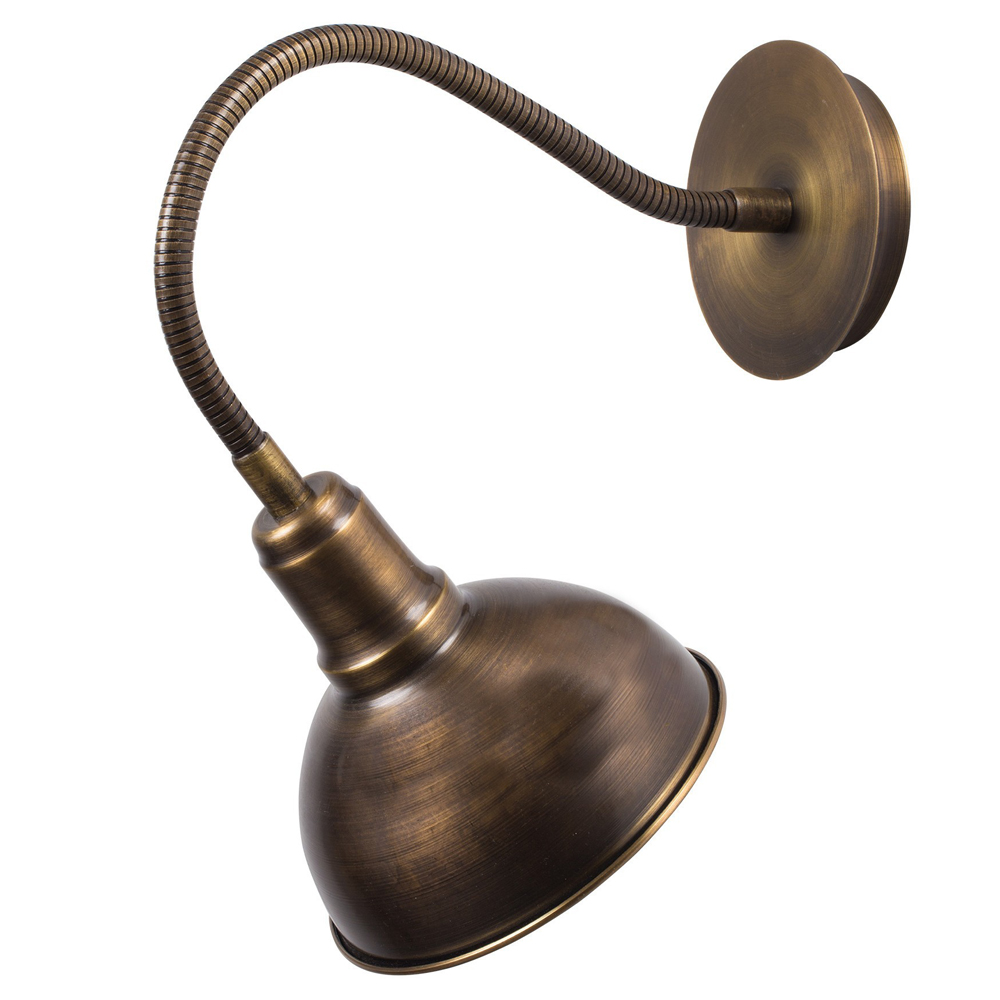 Kinkiet ścienny Pacquita z regulacją średnica 16 cm złoty - zdjęcie 1