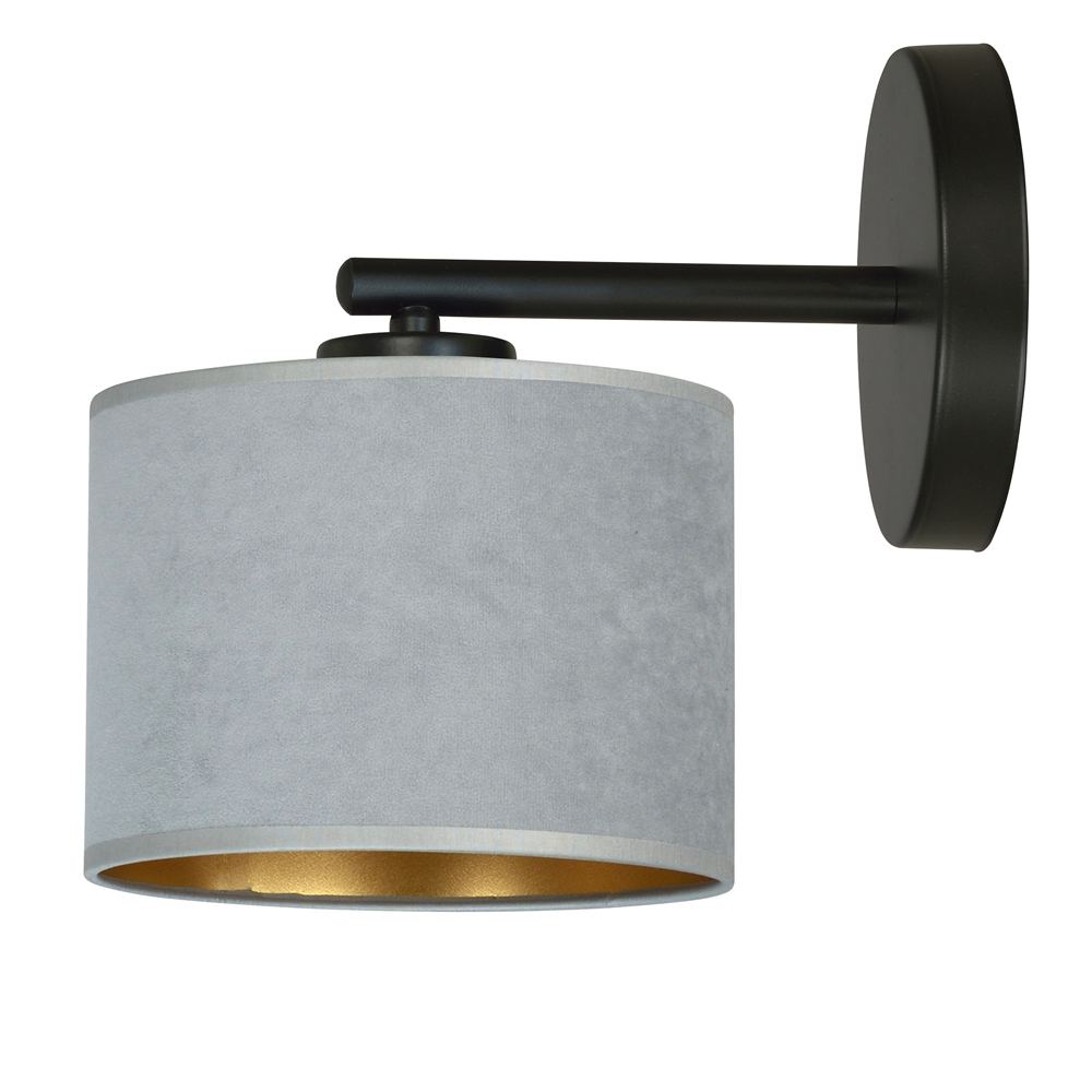 Kinkiet ścienny Hellid średnica 18 cm szary - zdjęcie 1