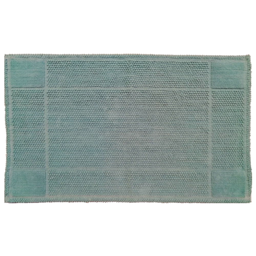 Dywanik do łazienki Herbs 50x80 cm morski - zdjęcie 1