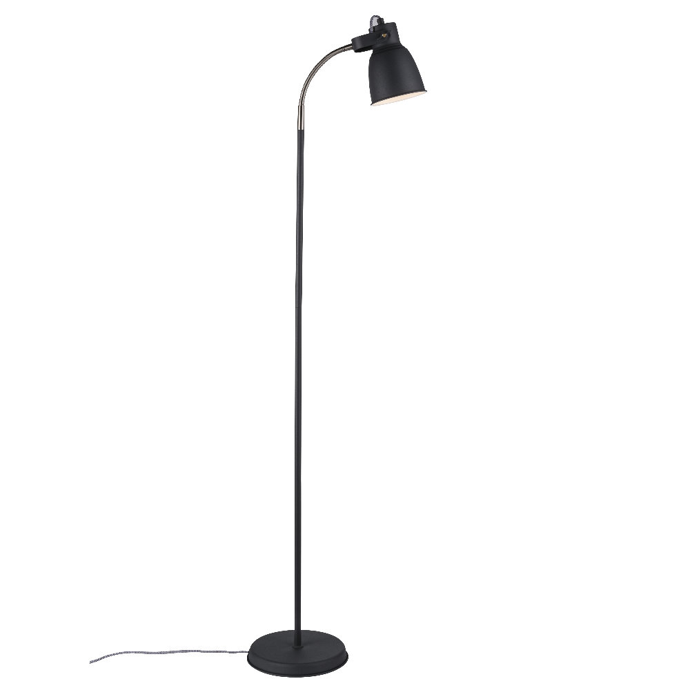 Lampa podłogowa Adrian 151 cm czarna industrialna - zdjęcie 1