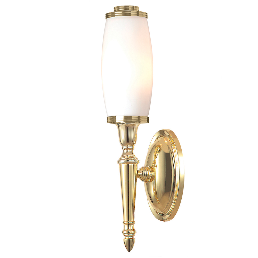 Kinkiet ścienny Dreide podłużny mosiężny - zdjęcie 1