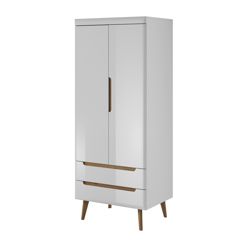 Szafa dwudrzwiowa Livinella biała - zdjęcie 1