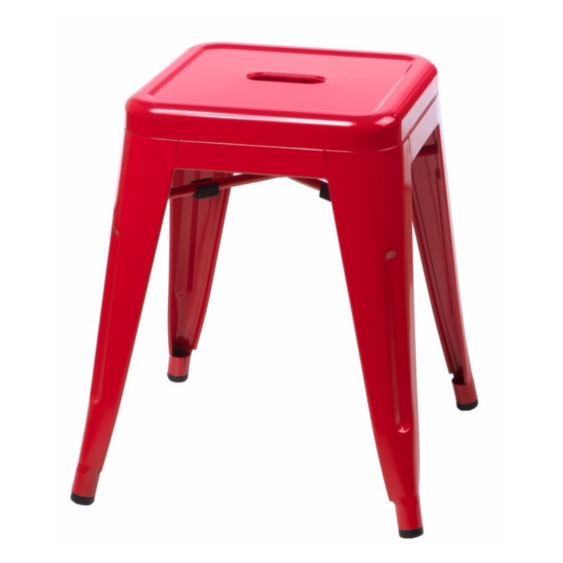 Taboret Tolader czerwony - zdjęcie 1