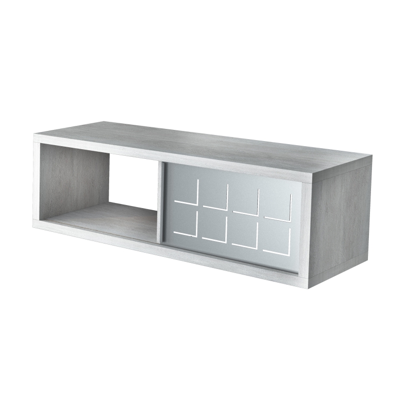 Półka Lurdi włoska z metalowym frontem beton 20x65 cm - zdjęcie 1