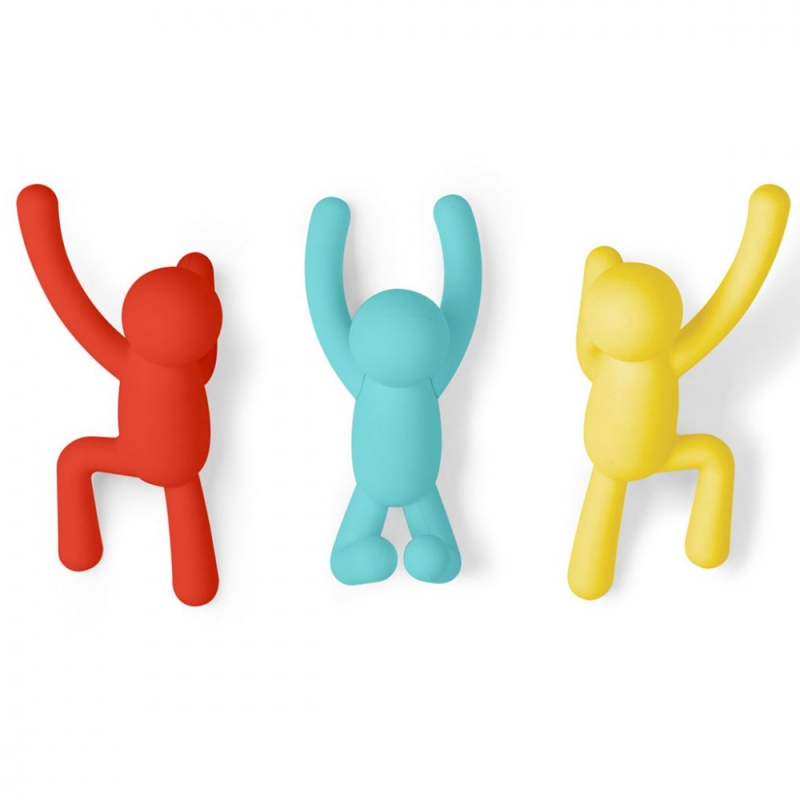 Wieszak na ścianę Buddy kolorowy - zdjęcie 1