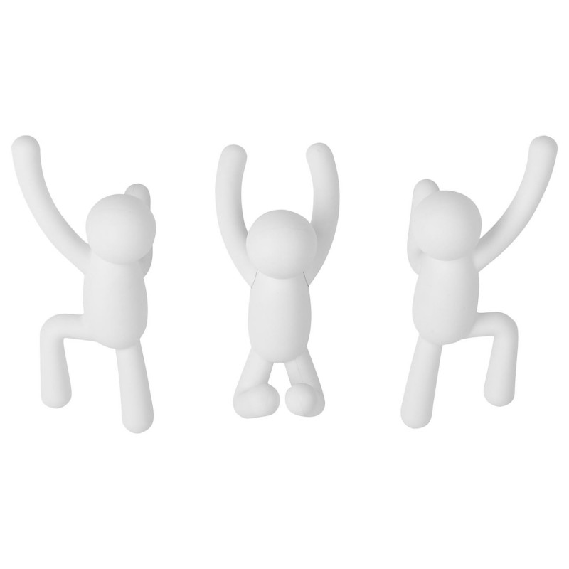 Wieszak na ścianę Buddy biały - zdjęcie 1