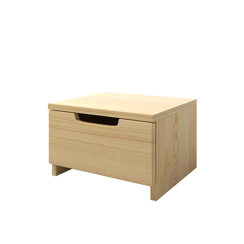 Szafka nocna Noava z drewna sosnowego niska - zdjęcie 1