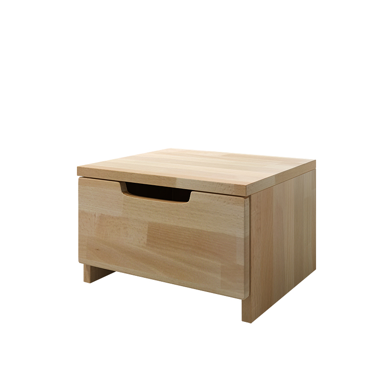 Szafka nocna Noava z drewna bukowego niska - zdjęcie 1