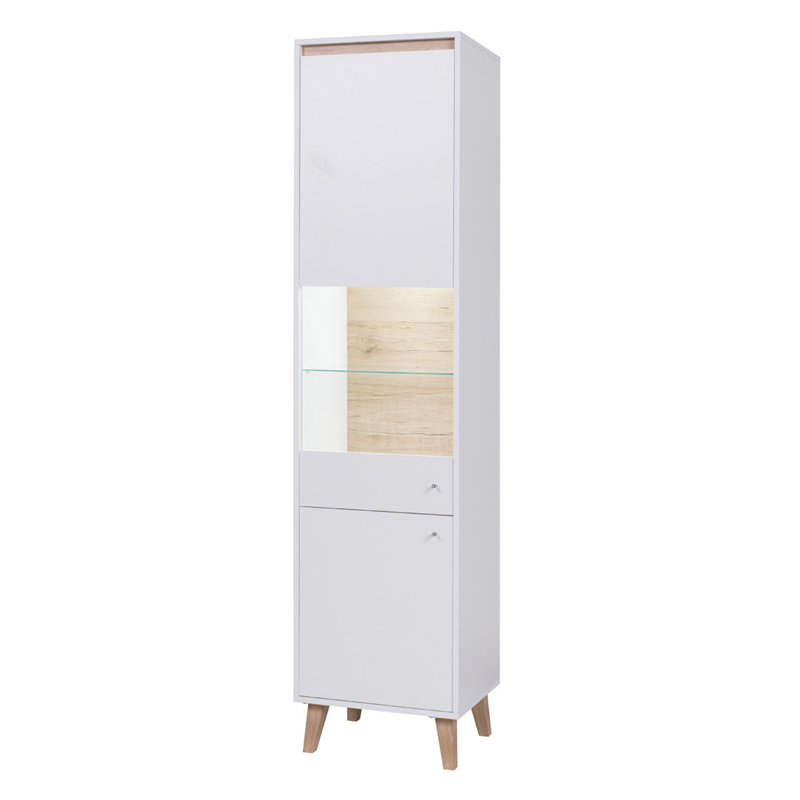 Witryna Galmi 50 cm Biały mat  - zdjęcie 1