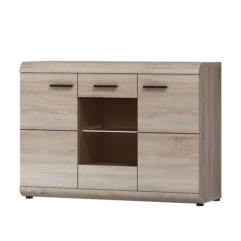 Komoda Liberia 120 cm Dąb sonoma jasny - zdjęcie 3